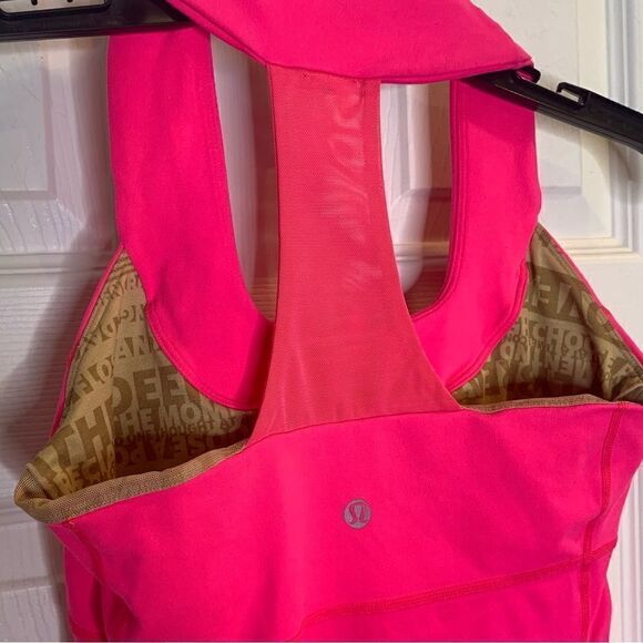 Lululemon Scoop Neck Tank in Hot Pink Size 6 - Picture 4 of 8